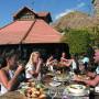 Egypt - Taba, záhradná reštaurácia Hilton Taba nahlad