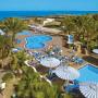 Egypt-Hurghada, záhradný areál hotela Empire Beach s bazénmi nahlad