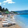 Čierna Hora - pláž pri hotelom Kamelija nahlad